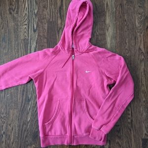 Nike hot pink zip up hoodie
